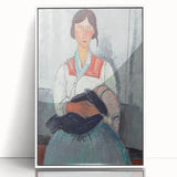 Modern Wall Art - Abstract Portrait of Gypsy Woman with Baby