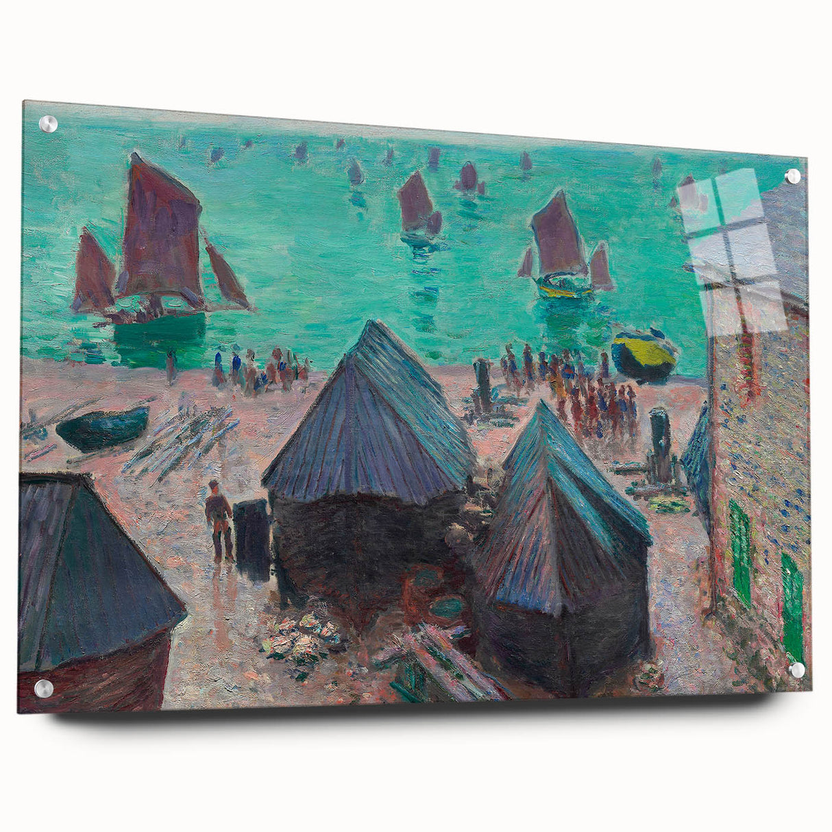 Impressionist Art – Sunset Over the River Claude Monet Style Print
