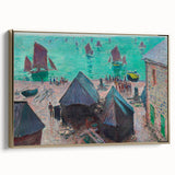 Impressionist Art – Sunset Over the River Claude Monet Style Print