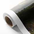Vibrant rolled canvas art depicting dramatic cliffs and landscapes, showcasing rich colors and textures, perfect for elevating home decor. Packaged securely in a durable tube for safe delivery.