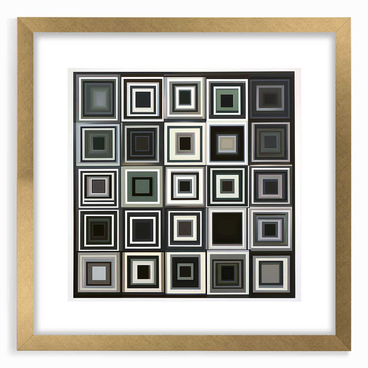 Geometric Black and Gray Bedroom Wall Art – Modern Canvas Print
