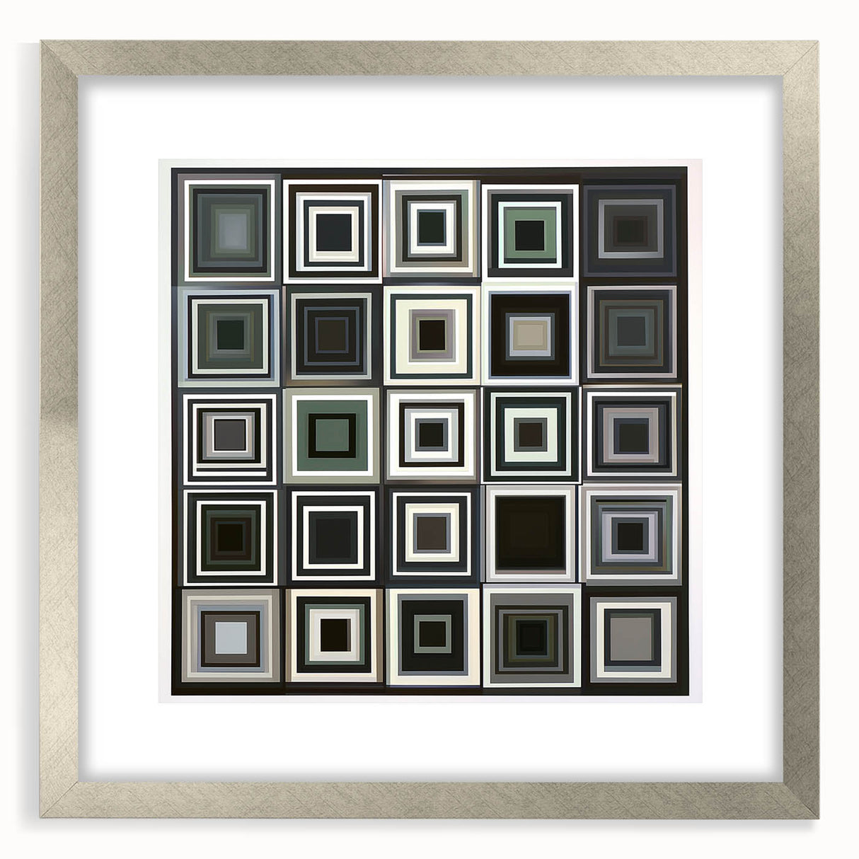 Geometric Black and Gray Bedroom Wall Art – Modern Canvas Print