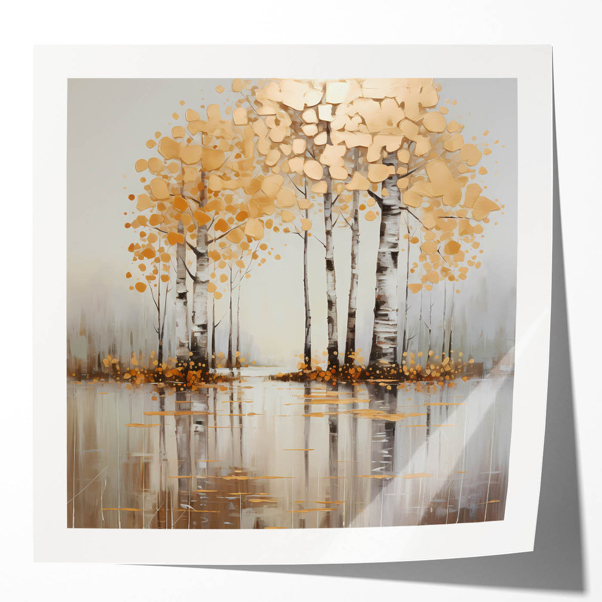 Golden Aspen Office Wall Art – Modern Corporate Wall Decor