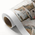 Rustic Architecture Art - Urban Abstract Village Canvas Print