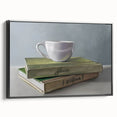 Black and white vintage poster art of a landscape on framed canvas, ideal for bedroom wall decor.