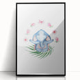 Blue Elephant Nursery Wall Art - Kids Room & Playroom Art Prints