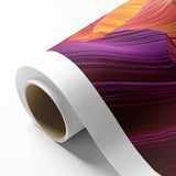 Landscape canvas print showcasing vibrant canyons with rich earth tones and intricate textures, rolled and ready for display, ideal for home decor enthusiasts.