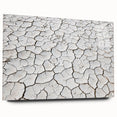Acrylic glass artwork depicting a vibrant desert landscape with a side view, showcasing warm colors and intricate details, elegantly displayed with pins for mounting.