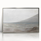 Framed acrylic wall art featuring a stunning landscape design in silver tones, showcasing vibrant colors and intricate details, perfect for modern home decor.