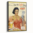 Retro JAX Beer Vintage Print – Classic Mid-Century Wall Art
