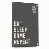 Eat Sleep Game Repeat - Boys Room Wall Art Kids Wall Art Prints