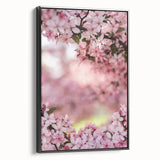 Black and white landscape art painting on framed canvas, featuring a vintage spring scene, ideal for bedroom decor.