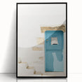 Large abstract wall art featuring swirling black and white patterns on an acrylic framed print.