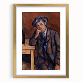 Impressionist Portrait Art - Cézanne's "The Drinker" Print