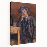 Impressionist Portrait Art - Cézanne's "The Drinker" Print