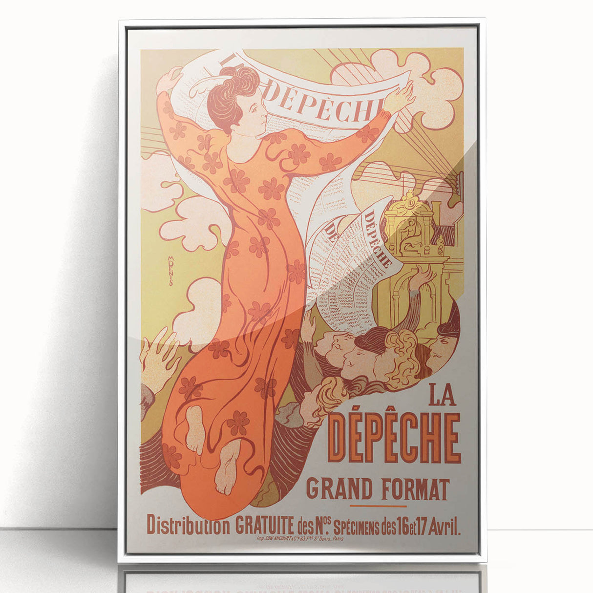 Modern Wall Art - Vintage Poster of La Dépêche de Toulouse