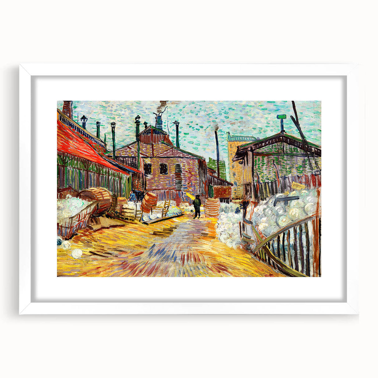 Impressionism Wall Art: The Factory by Vincent van Gogh Print