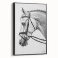 Framed canvas artwork showcasing a vibrant animal design in a modern black frame. The side view highlights the frame's sleek profile, perfect for contemporary decor.
