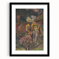 Emotive Expressionist Landscape - Departure Canvas Print in Bold Colors