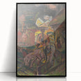 Emotive Expressionist Landscape - Departure Canvas Print in Bold Colors