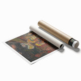 Emotive Expressionist Landscape - Departure Canvas Print in Bold Colors