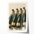 Extra large rolled print of vibrant floral art on a white background, ideal for dining room wall decor.
