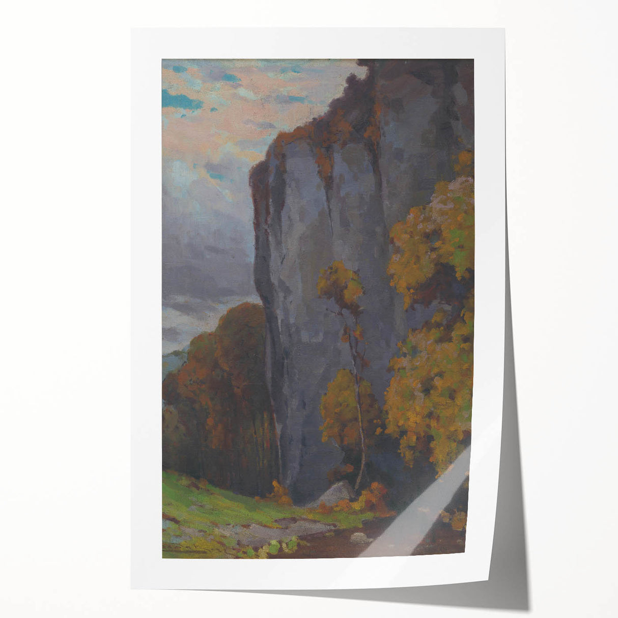 Lajos Csordák's Butt - Stunning Autumn Landscape in Impressionist Style