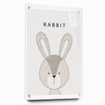 Rabbit Framed Nursery Art - Baby Room Wall Decor for Kids