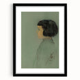 Modern Wall Art Print - Young Woman in Profile by Redon - Elegant Decor