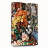 Impressionist Flower Vase Wall Art - Vibrant Floral Still Life Print