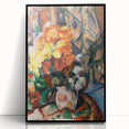 Impressionist Flower Vase Wall Art - Vibrant Floral Still Life Print