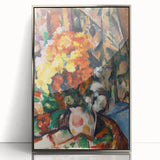 Impressionist Flower Vase Wall Art - Vibrant Floral Still Life Print