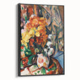 Impressionist Flower Vase Wall Art - Vibrant Floral Still Life Print