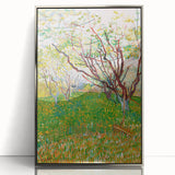 Impressionist Orchard Landscape - Vibrant Springtime Wall Art Print