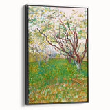 Impressionist Orchard Landscape - Vibrant Springtime Wall Art Print