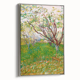Impressionist Orchard Landscape - Vibrant Springtime Wall Art Print