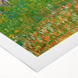 Impressionist Orchard Landscape - Vibrant Springtime Wall Art Print