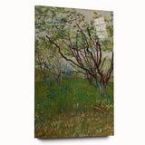 Impressionist Blooming Orchard - Peaceful Landscape Wall Art Print