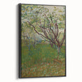 Impressionist Blooming Orchard - Peaceful Landscape Wall Art Print