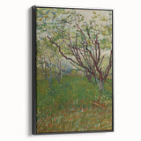 Impressionist Blooming Orchard - Peaceful Landscape Wall Art Print