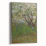 Impressionist Blooming Orchard - Peaceful Landscape Wall Art Print