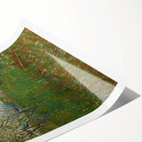 Impressionist Blooming Orchard - Peaceful Landscape Wall Art Print