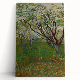 Impressionist Blooming Orchard - Peaceful Landscape Wall Art Print
