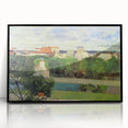 The Market Gardens of Vaugirard" Modern Wall Art - Lush Contemporary Landscape Decor