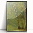 Impressionist Forest Scene - Serene Green Landscape Wall Art Print