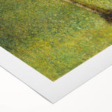 Impressionist Forest Scene - Serene Green Landscape Wall Art Print