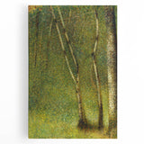 Impressionist Forest Scene - Serene Green Landscape Wall Art Print