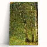Impressionist Forest Scene - Serene Green Landscape Wall Art Print