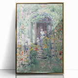 Impressionist Garden Scene Wall Art - Vibrant Floral Landscape Print