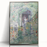 Impressionist Garden Scene Wall Art - Vibrant Floral Landscape Print